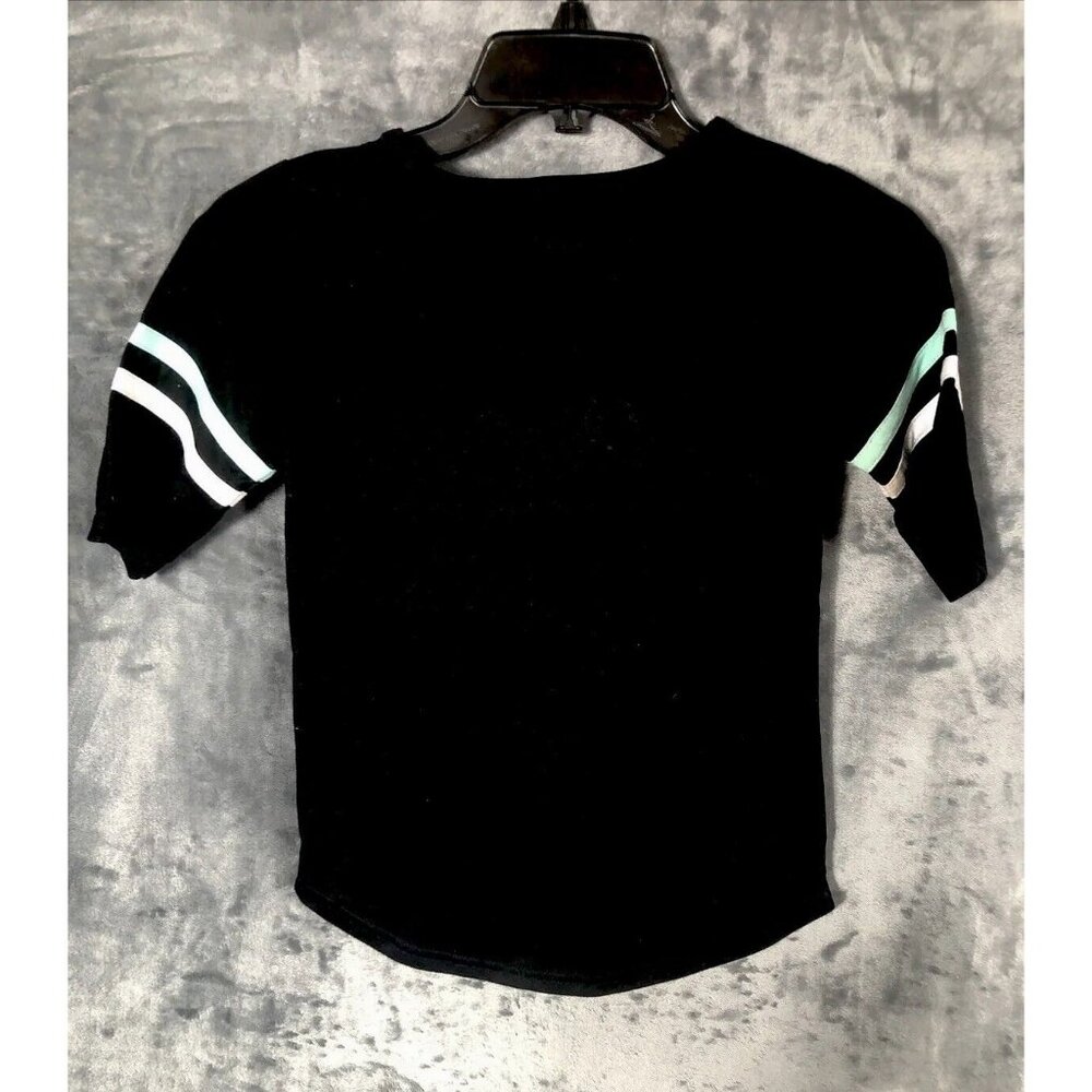 Coogi Girls Black Rhinestone Logo T-Shirt Size 14/16 Cotton/Polyester Blend - Picture 10 of 15